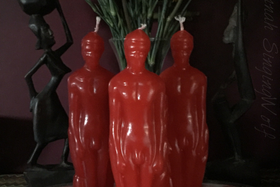 Desire Me- Red, Loaded Male Candle~ Drive Him Crazy For YOU