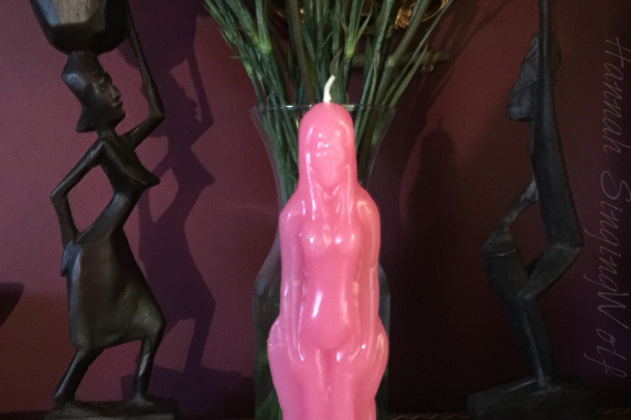 Love & Romance- Pink Loaded Female Candle~ Draw in Love