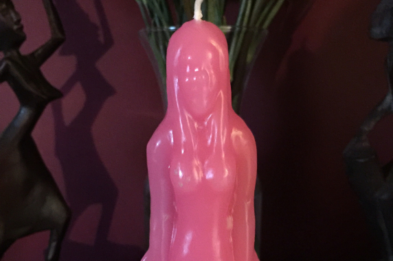 Love & Romance- Pink Loaded Female Candle~ Draw in Love