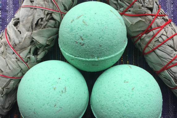 " Go Smudge Yourself ~ Ritual Bath Bomb ~ Remove Negative Energies