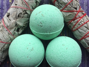 " Go Smudge Yourself ~ Ritual Bath Bomb ~ Remove Negative Energies