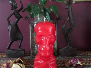 Always on Their Mind: Loaded Red Skull Candle: Love, Passion, Thoughts of YOU